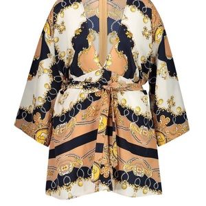 Vintage Silk Kimono Wrap Dress